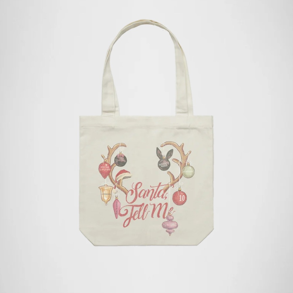 Ariana Grande Tote Santa Tell me. NEW